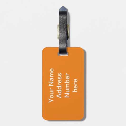 Crazy Personalized Bagagelabel (Achterkant verticaal)
