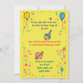 Crazy Pet & Hair Day Kinderverjaardagsfeestje Kaart (Achterkant)