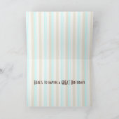 Crazy Pet Happy Birthday Sock Monkey Kaart (Binnen)