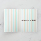 Crazy Pet Sock Monkey Bedankt Card (Binnen)