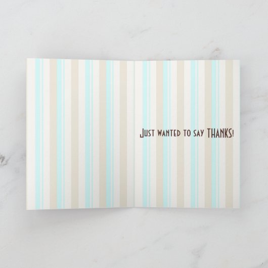 Crazy Pet Sock Monkey Bedankt Card (Binnen)