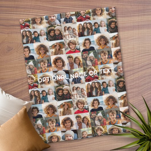 Crazy Photo Collage - tot 16 foto's Fleece Deken