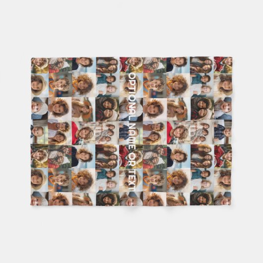 Crazy Photo Collage - tot 16 foto's Fleece Deken (Voorkant (Horizontaal))