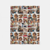 Crazy Photo Collage - tot 16 foto's Fleece Deken (Voorkant)