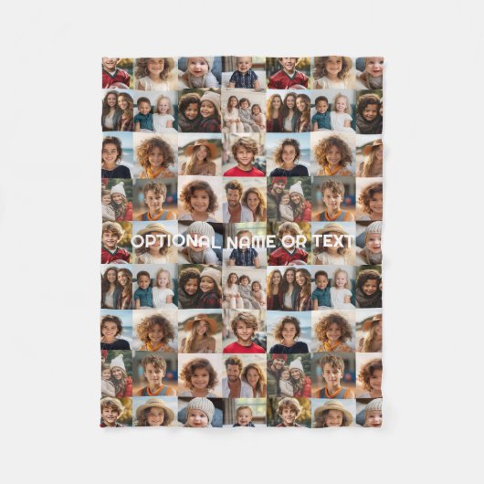 Crazy Photo Collage - tot 16 foto's Fleece Deken (Voorkant)