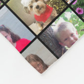 Crazy Photo Collage - tot 24 foto's Fleece Deken (Hoek)