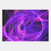 CRAZY PHOTON Abstracte kleurrijke fractale cirkels Inpakpapier Vel (Voorkant 3)