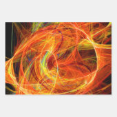 CRAZY PHOTON Abstracte kleurrijke fractale cirkels Inpakpapier Vel (Voorkant 2)