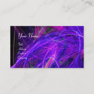 CRAZY PHOTON levendig zacht zwart blauw paars Visitekaartje