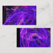 CRAZY PHOTON levendig, zacht, zwart, paars wit Visitekaartje (Voorkant / Achterkant)