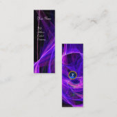 CRAZY PHOTON MONOGRAM blauw Mini Visitekaartje (Voorkant / Achterkant)