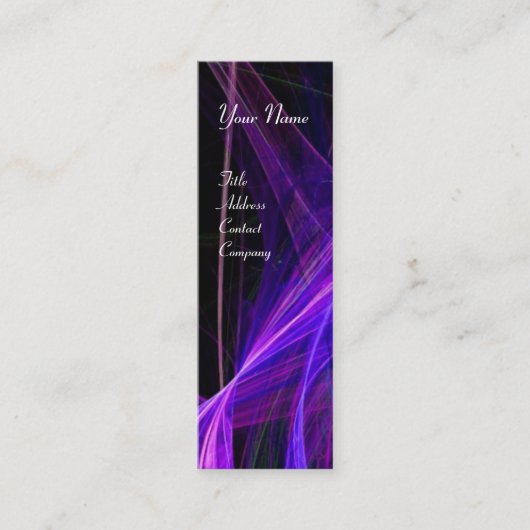 CRAZY PHOTON MONOGRAM blauw Mini Visitekaartje (Voorkant)