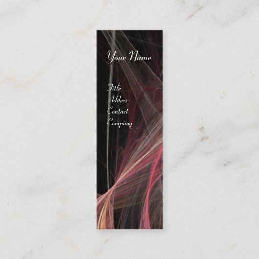 CRAZY PHOTON MONOGRAM paars Mini Visitekaartje (Voorkant)