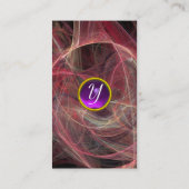 CRAZY PHOTON MONOGRAM paars Visitekaartje (Achterkant)