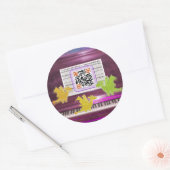 Crazy Piano Dragons zeggen hebben een geweldige da Ronde Sticker (Envelop)