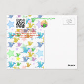 Crazy Piano Dragons zegt dat je een geweldige dag  Briefkaart (Achterkant)