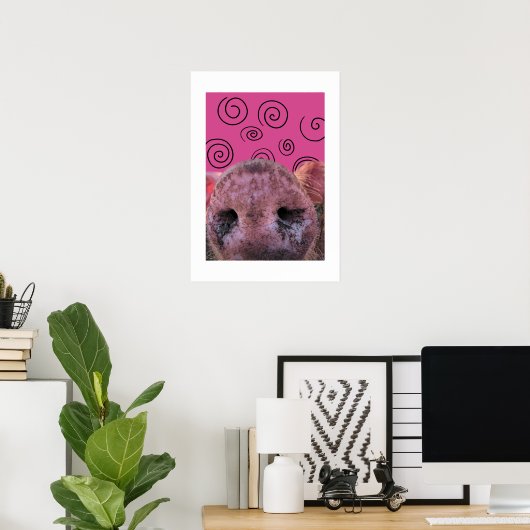 Crazy Pig Poster (Thuiskantoor)