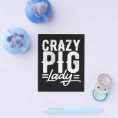 Crazy Pig | Vrouwe landbouw | Studentencadeau Flyer (Enkel)