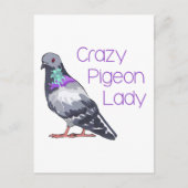CRAZY PIGEON LADY BRIEFKAART (Voorkant)