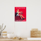 Crazy  Pin-Up Poster (Keuken)