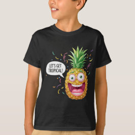 Crazy Pineapple beroemd gemaakt door Natasha Us T-shirt