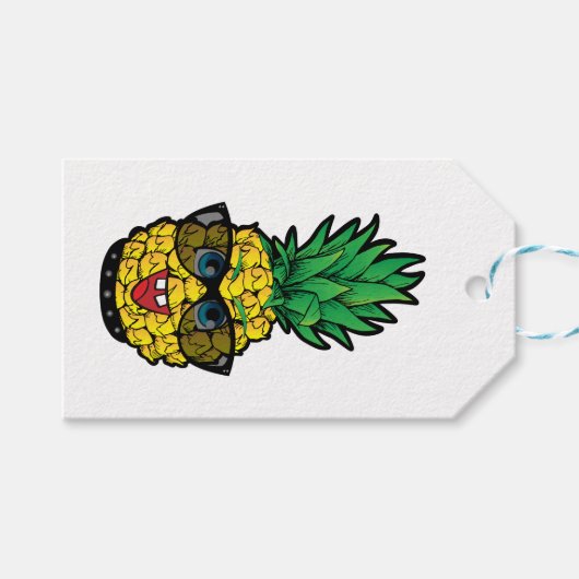 Crazy Pineapple Cadeaulabel (Voorkant (Horizontaal))
