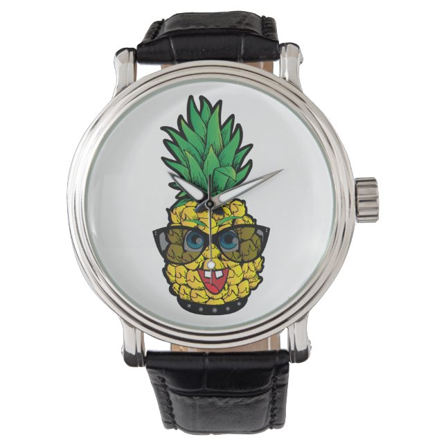 Crazy Pineapple Horloge (Voorkant)