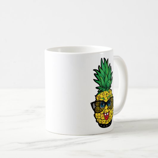 Crazy Pineapple Koffiemok (Voorkant rechts)