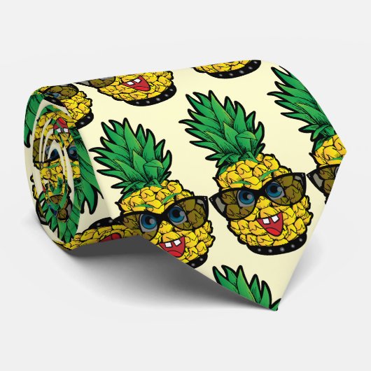 Crazy Pineapple Stropdas (Opgerold)