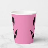 Crazy Pink Jack O'Lantern Papieren Bekers (Links)