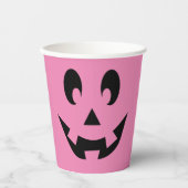 Crazy Pink Jack O'Lantern Papieren Bekers (Voorkant)