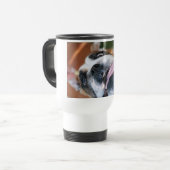 Crazy Pit Bull Dog Reisbeker (Voorkant links)