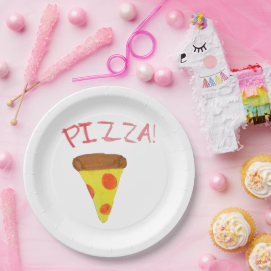 Crazy Pizza borden Papieren Bordje (Feest)