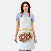 Crazy Pizza Lady All-Over Print Schort (Gedragen)