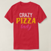 Crazy Pizza Lady Snack Pizzalove Pizza Premium T-S T-shirt (Design voorkant)