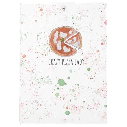 Crazy pizzakklembord klembord (Achterkant)