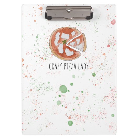 Crazy pizzakklembord klembord (Voorkant)