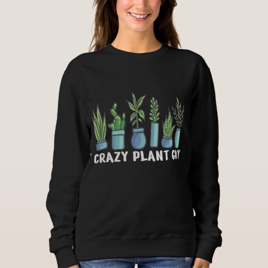 Crazy Plant Guy Trui (Voorkant)