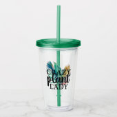 Crazy Plant Lady Acryl Drinkbeker (Voorkant)