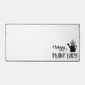 Crazy Plant Lady Black and White Bureaumat (Voorkant)