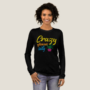 Crazy Plant Lady Bright Design Tri-Blend Shirt