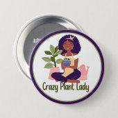 Crazy Plant Lady Button (Voorkant /achterkant)