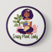 Crazy Plant Lady Button (Voorkant)