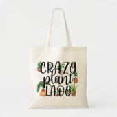 Crazy Plant Lady Canvas tas (Voorkant)