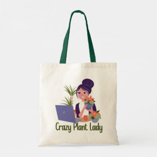 Crazy Plant Lady Canvas tas
