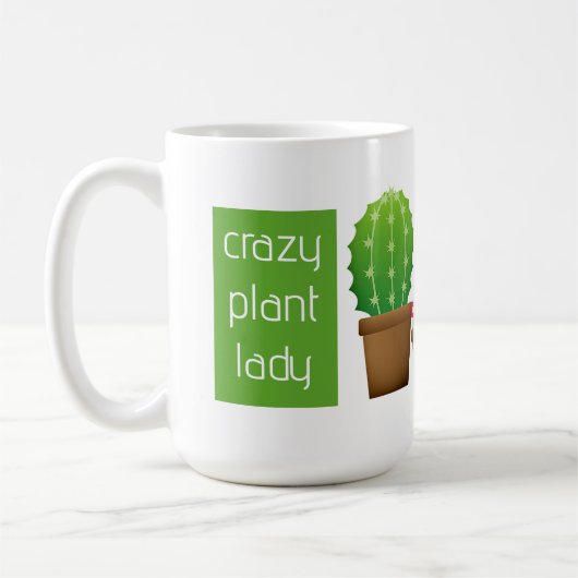 Crazy Plant Lady Coffee Mok (Links)
