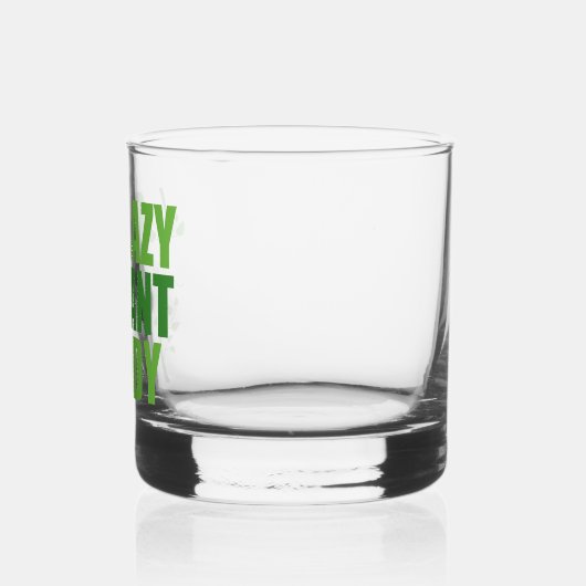 Crazy Plant Lady Cute Green Botanist Whisky Glas (Links)