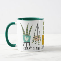Crazy Plant Lady Fun Potted Planten Groen