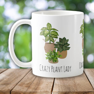 Crazy Plant Lady Funny Classic Mok, 11 oz Koffiemok