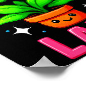 Crazy Plant Lady Gardening Funny Gardeners Men Wom Poster (Hoek)